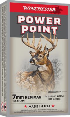 Winchester Ammo Super X 7mm Remington Mag 175-Grain Power Point Rifle Ammunition, 20 Rounds