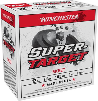Winchester Ammo 12-Gauge Super Target Xtra-Lite 9-Shot Shotgun Shells, 2.75 in., 1 oz., 25 Rounds