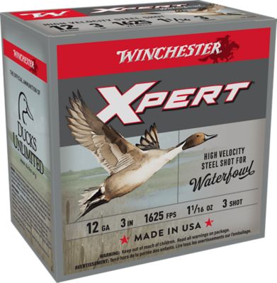 Winchester Ammo 12-Gauge Super X Xpert High Velocity Steel 3-Shot Shotgun Shells, 3 in., 1-1/16 oz., 25 Rounds