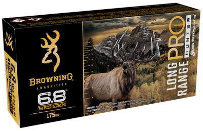 Browning Ammo Long-Range Pro Hunter 6.8 Western 175-Grain Sierra Tipped GameKing Rifle Ammunition, 20 Rounds