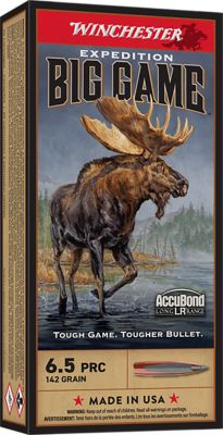 Winchester Ammo Expedition Big Game 6.5 PRC 142-Grain Nosler AccuBond Long-Range Rifle Ammunition, 20 Rounds