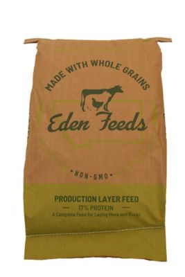 Eden Feeds Layer 17% Non GMO Production Layer Feed