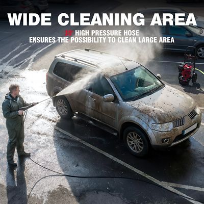 Image showing 5 th A-iPower Gas Powered Pressure Washer 3400 PSI 2.4 GPM With Onboard Soap Tank, with Spray Gun 5 Quick Connect Nozzles
