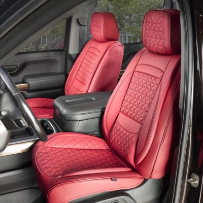 Seat Cover Solutions Wine Red Fronts Only for Car, SUV, and Trucks