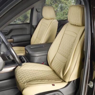 Seat Cover Solutions Beige Fronts Only for Car, SUV, and Trucks
