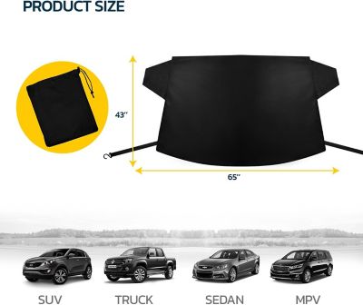Image showing  Windshield Snow Cover, Heavy-Duty Waterproof All-Weather Car & Truck Protector (43 x 65in.)