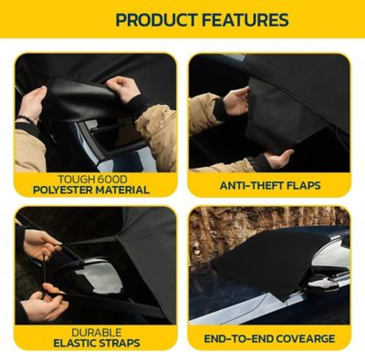 Image showing 1 th Seal Skin Covers Windshield Snow Cover, Heavy-Duty Waterproof All-Weather Car & Truck Protector (43 x 74in.)