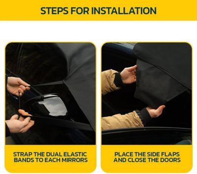 Image showing 5 th Seal Skin Covers Windshield Snow Cover, Heavy-Duty Waterproof All-Weather Car & Truck Protector, 42 x 69in.