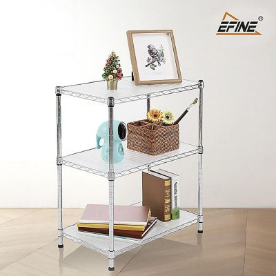 Image showing  2-Pack 3-Tier 30 x 14 x 30in. Chrome Carbon Steel Wire Organizer Shelving Unit NSF Certified
