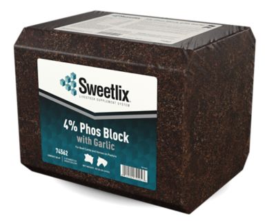Sweetlix 4% Phos Garlic Block 40 lb.