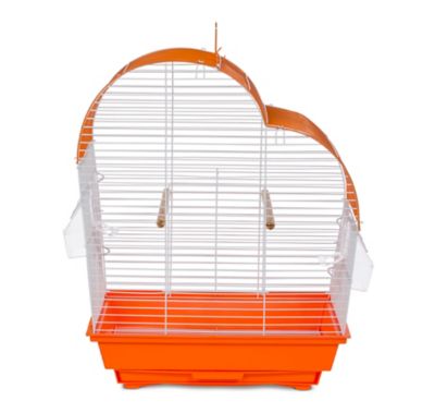 Prevue Pet Products Palm Beach Waterfall Roof Orange & White Bird Cage