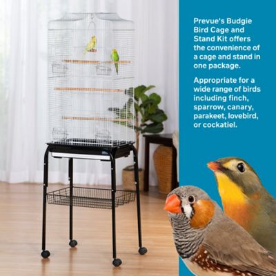 Image showing  Budgie Bird Cage and Stand Kit