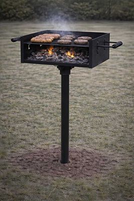 Image showing  Heavy-Duty Large Park Grill