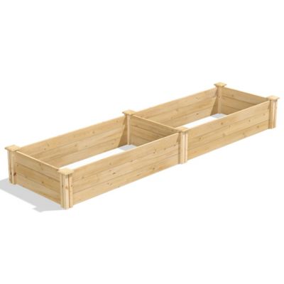 Image showing  Classic Cedar Raised Garden Bed, 2 ft. x 8 ft. x 10.5 in. (1/2 in. Thick)