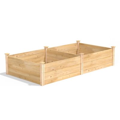 Image showing  Classic Cedar Raised Garden Bed, 4 ft. x 8 ft. x 17.5 in. (1/2 in. Thick)