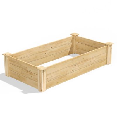 Image showing  Classic Cedar Raised Garden Bed, 2 ft. x 4 ft. x 10.5 in. (1/2 in. Thick)