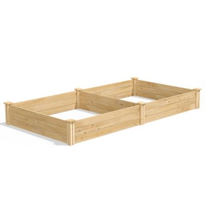 Image showing  Classic Cedar Raised Garden Bed, 4 ft. x 8 ft. x 10.5 in. (1/2 in. Thick)