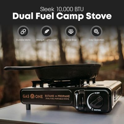 Image showing  10,000 BTU Dual Fuel Camp Stove