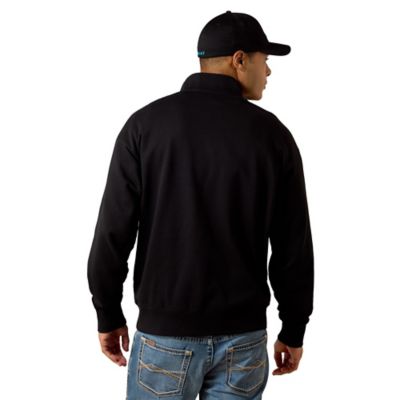 Ariat Holiday 1/4 Zip Sweatshirt, Black