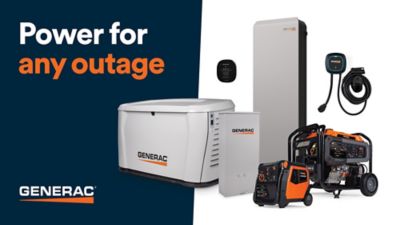 Image showing  Home Standby Generator 26kw Dual Fuel LP/NG, 200-Amp Home Standby Generator Automatic Transfer Switch Included