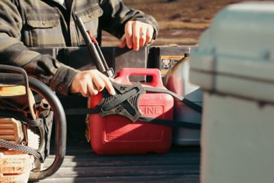 Image showing  4-Way Flat Bungee Cord with Rubber Pad Grip Black