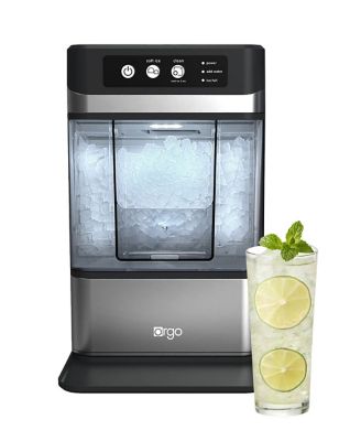 Orgo The Denali Countertop Ice Maker, Makes 50 lb. in 24 Hours, Stainless Steel Ice Maker