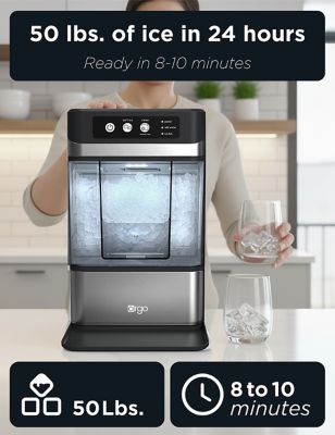 Image showing  The Denali Countertop Ice Maker, Makes 50 lb. in 24 Hours, Stainless Steel Ice Maker