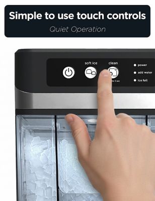 Image showing  The Denali Countertop Ice Maker, Makes 50 lb. in 24 Hours, Stainless Steel Ice Maker