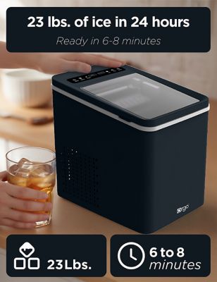 Image showing  The Maverick Countertop Ice Maker, Makes 23 lb. in 24 Hours, Bullet Shaped in 2 Sizes