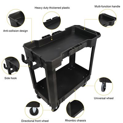 Image showing  Kblt 32-In 2-Tray Utility Cart
