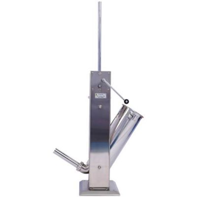 Image showing  Stainless Steel Commercial Sausage Stuffer with 4 Stuffing Tubes, 7 lb./3L
