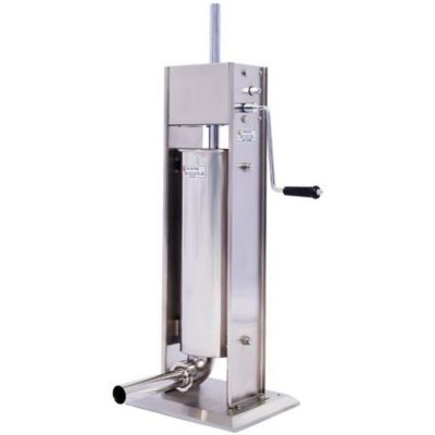 Image showing  Stainless Steel Commercial Sausage Stuffer with 4 Stuffing Tubes, 11 lb./5L