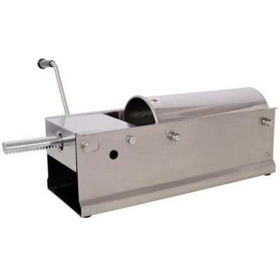 Image showing  5L/11 lb. Horizontal Stainless Steel Sausage Stuffer with 4 pc. Filling Nozzles