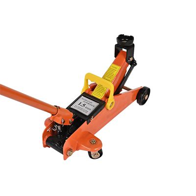 Image showing  Hydraulic Low Profile Steel Floor Jack, Trolley Service Lift Car Garage Floor Jack, 1.5t (3300 lb.) Capacity, Orange
