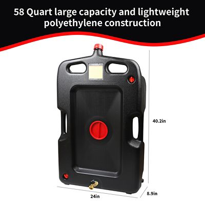 Image showing  15 gal. Oil Drain Pan, Black