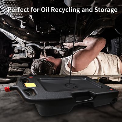 Image showing  15 gal. Oil Drain Pan, Black