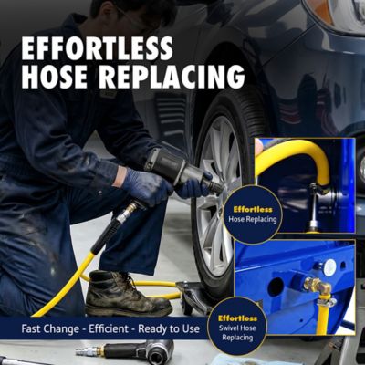 Image showing 3 th Goodyear Portable Air Hose Reel, 3/8 in. x 100 ft
