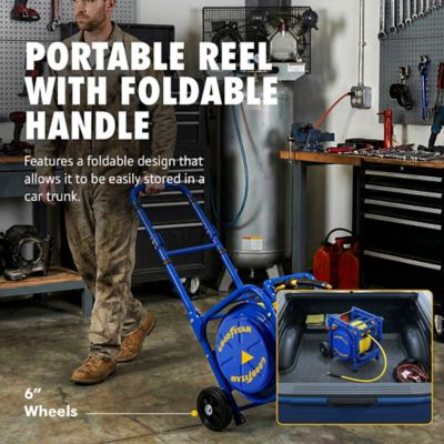 Image showing 5 th Goodyear Portable Air Hose Reel, 3/8 in. x 100 ft
