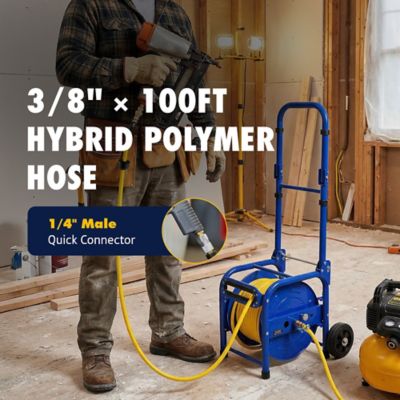Image showing 6 th Goodyear Portable Air Hose Reel, 3/8 in. x 100 ft