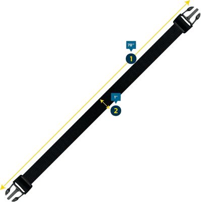 Image showing  Boat Cover Tie Down Straps, 6 pk. with Quick Release Buckles, Durable Straps