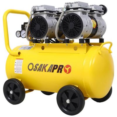 Image showing  2.5 hp Silent Portable Air Compressor 13 gal., Yellow