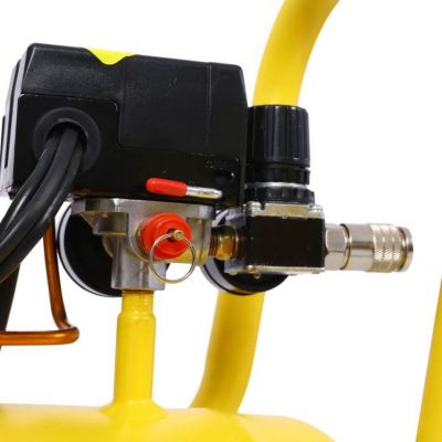 Image showing  2.5 hp Silent Portable Air Compressor 13 gal., Yellow