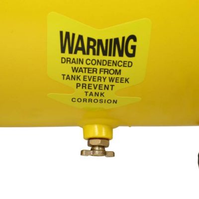 Image showing 4 th Osakapro 1.5 hp Silent Oil-Free Air Compressor 8 gal., Yellow