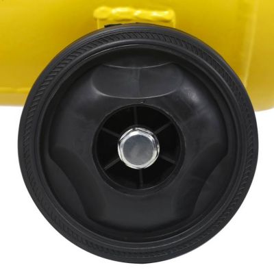 Image showing 5 th Osakapro 1.5 hp Silent Oil-Free Air Compressor 8 gal., Yellow