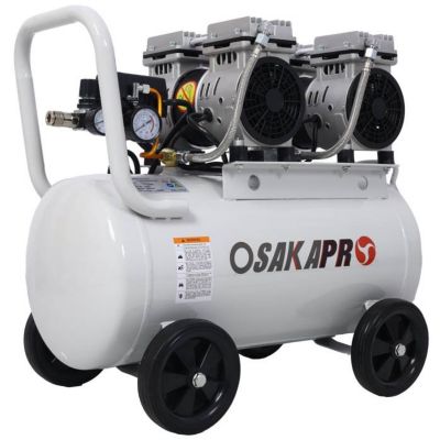 Image showing  2.5 hp Silent Portable Air Compressor 13 gal., Light Gray