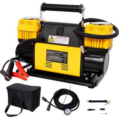 TMB 12 V Dual Cylinder Heavy Duty Air Compressor, Max 150 PSI
