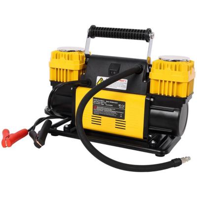 Image showing  12 V Dual Cylinder Heavy Duty Air Compressor, Max 150 PSI