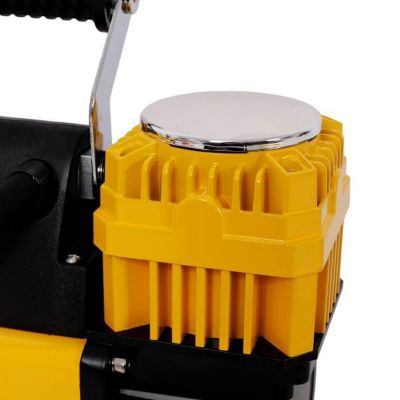 Image showing 7 th TMB 12 V Dual Cylinder Heavy Duty Air Compressor, Max 150 PSI