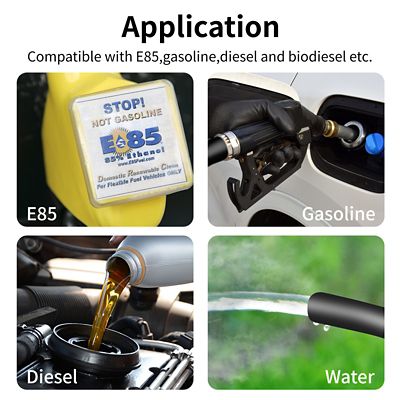 Image showing 3 th Eisen 3/8 in. Fuel Line Hose 10 ft. Nbr Rubber Hose For Automotive Fuel Systems Engines