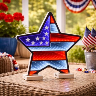 Image showing  Americana Flag Star Ekkolight 13.5 in. H